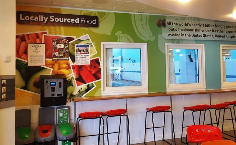 Canteen Wall Graphic Design